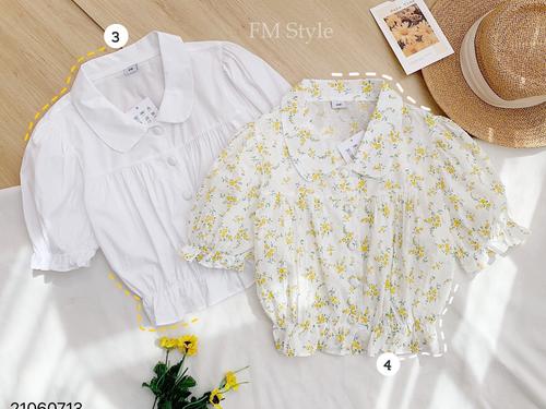 ÁO KIỂU NÚT BỌC BO EO 