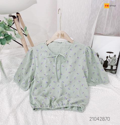 ÁO KIỂU TAY PHỒNG THẮT NƠ