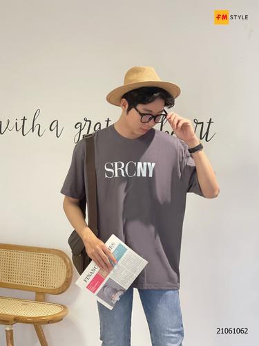 ÁO THUN NAM CỔ TRÒN IN CHỮ 