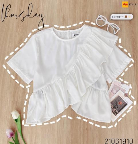 ÁO KIỂU CỔ TRÒN BÈO CHÉO LAI 