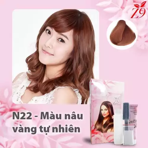 KEM NHUỘM TÓC MÀU THỜI TRANG - NÂU VÀNG TỰ NHIÊN hộp 60ml x2