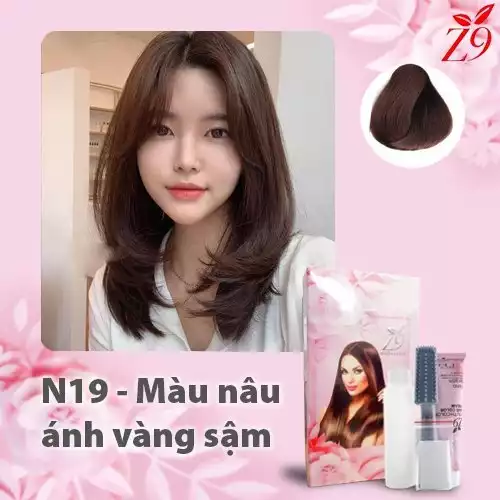 KEM NHUỘM TÓC MÀU THỜI TRÀNG - NÂU ÁNH VÀNG SẬM hộp 60ml x2