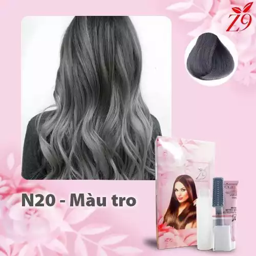 KEM NHUỘM TÓC MÀU THỜI TRANG - MÀU TRO hộp 60ml x2