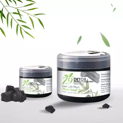 GEL LỘT MỤN THAN HOẠT TÍNH sạch mụn sáng da se khít lỗ chân lông ( Hộp hũ 35g ) 