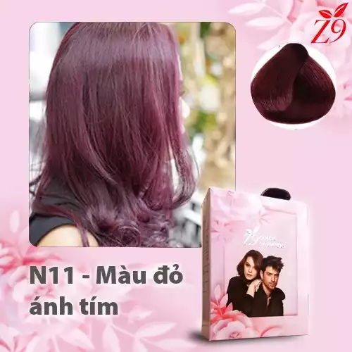 GỘI MÀU PHỦ BẠC - MÀU ĐỎ ÁNH TÍM (Hộp 30ml x 5)