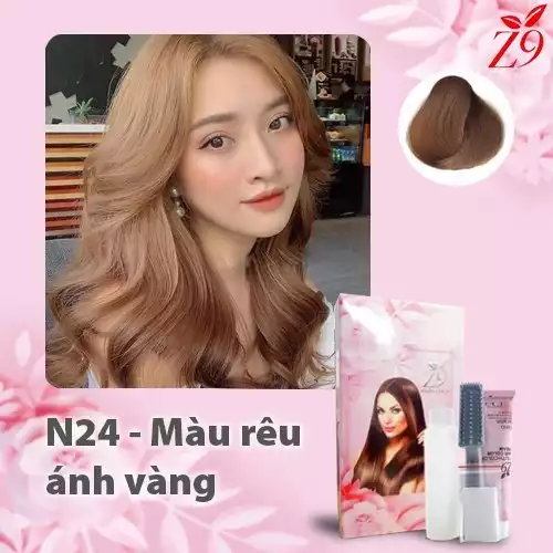 KEM NHUỘM TÓC MÀU THỜI TRANG - RÊU ÁNH VÀNG hộp 60ml x2