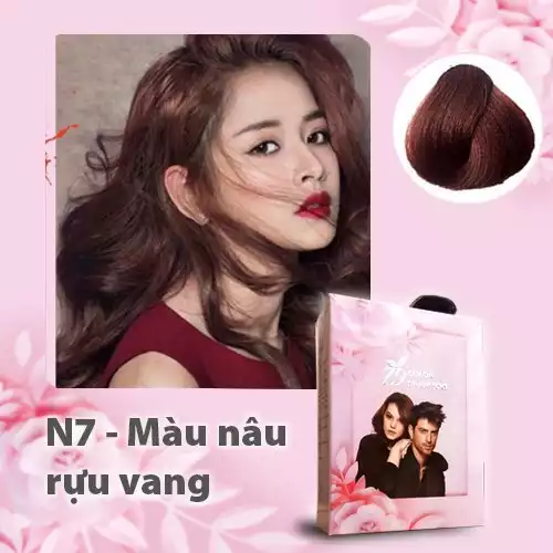 GỘI MÀU PHỦ BẠC - MÀU NÂU RƯỢU VANG (Hộp 30ml x 5)