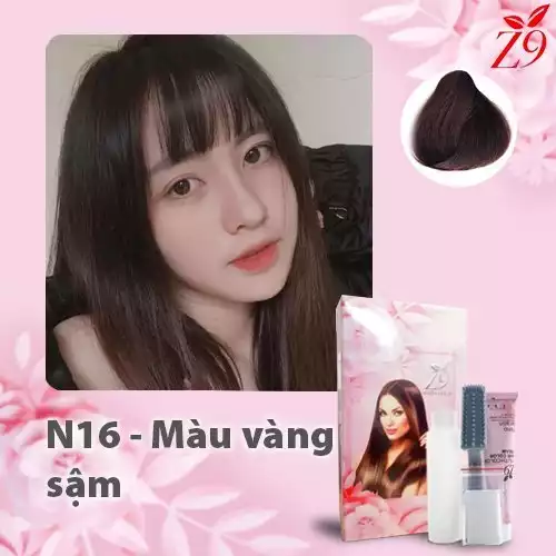 KEM NHUỘM TÓC MÀU THỜI TRANG - MÀU VÀNG SẬM hộp 60ml x2