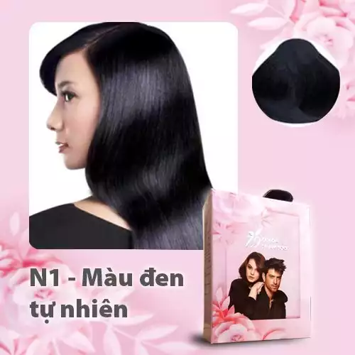 GỘI MÀU PHỦ BẠC - MÀU ĐEN TỰ NHIÊN (Hộp 5 x 30ml)