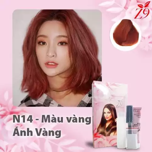 KEM NHUỘM TÓC MÀU THỜI TRANG - MÀU VÀNG ÁNH VÀNG hộp 60ml x2