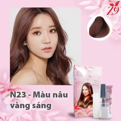 KEM NHUỘM TÓC MÀU THỜI TRANG - NÂY VÀNG SÁNG hộp 60ml x2