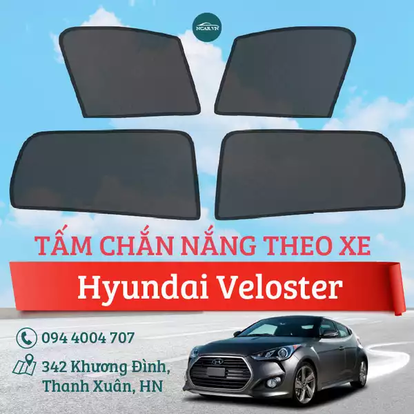  Tấm chắn nắng nam châm xe Hyundai Veloster 