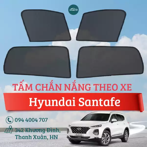  Tấm chắn nắng nam châm xe Hyundai Santafe 