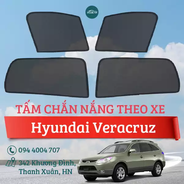  Tấm chắn nắng nam châm xe Hyundai Veracruz 