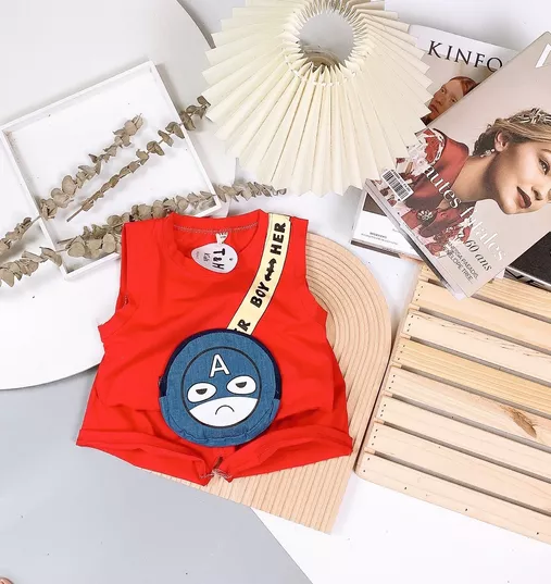 Product image - BỘ BA LỖ GIẢ TÚI MẶT BUỒN CHỮ A