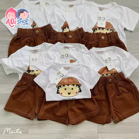 Product image - 645- BỘ CÔ BÉ ĐỘI MŨ