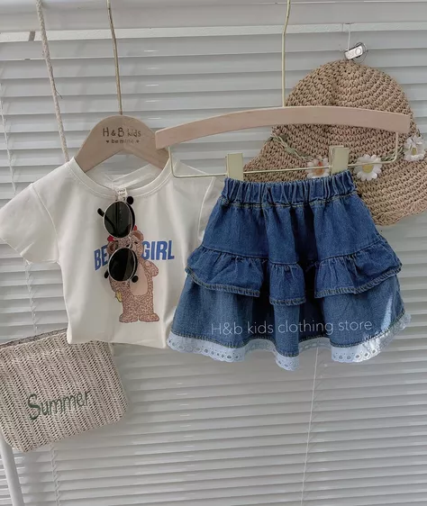 Product image - SÉT BÉ GÁI GẤU ĐEO TÚI CHÉO VÀNG