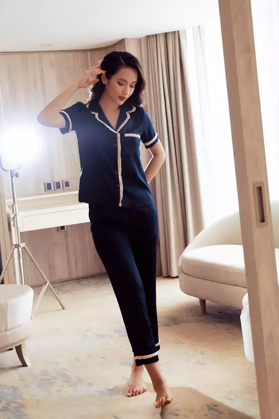 Product image - Bộ ngủ quần cộc 2 dây