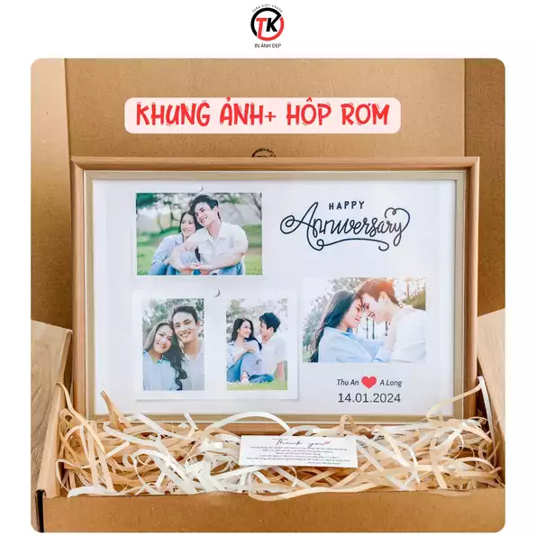 Product image - Khung Ảnh Thiết Kế Theo Yêu Cầu Làm Quà Tặng, Kỉ Niệm