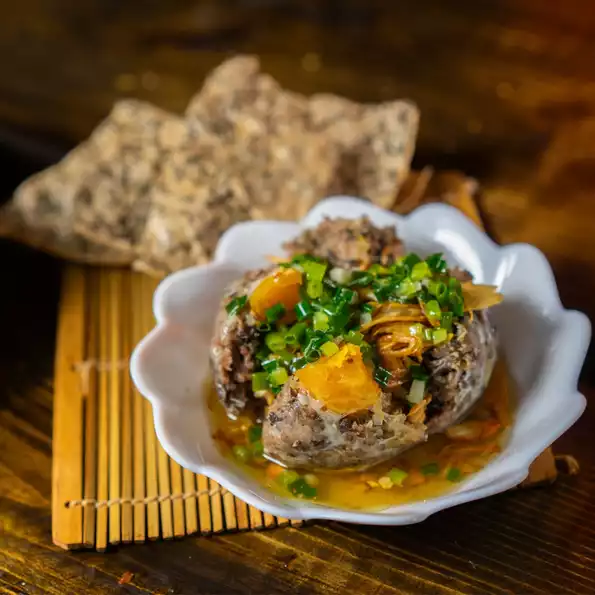 Product image - Chả Đùm Trứng Muối 200g – Đậm Đà Vị Truyền Thống, Đặc Sản Miền Nam Chuẩn Nhà Làm