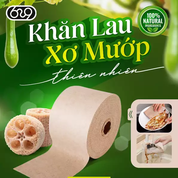 Product image - Khăn Xơ Mướp 30x300cm
