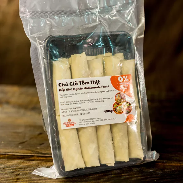 Product image - Chả Giò Tôm Thịt 400g – Giòn Rụm Từng Cuốn, Đậm Đà Chuẩn Vị Nhà Làm