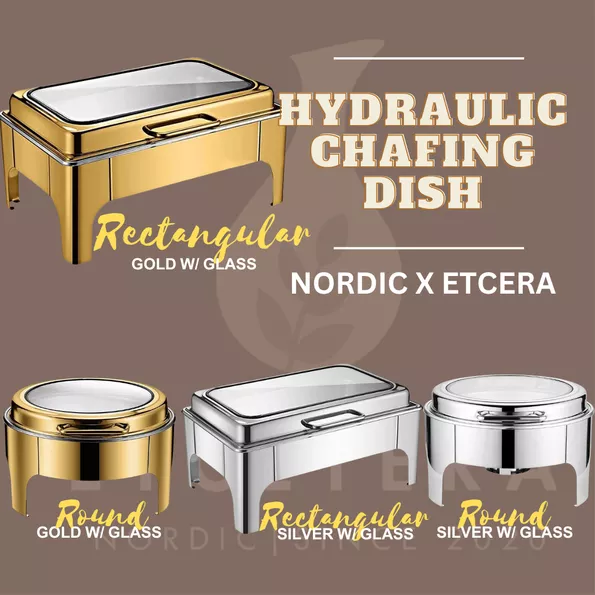Product image - HYDRAULIC GLASS WINDOW CHAFING DISH