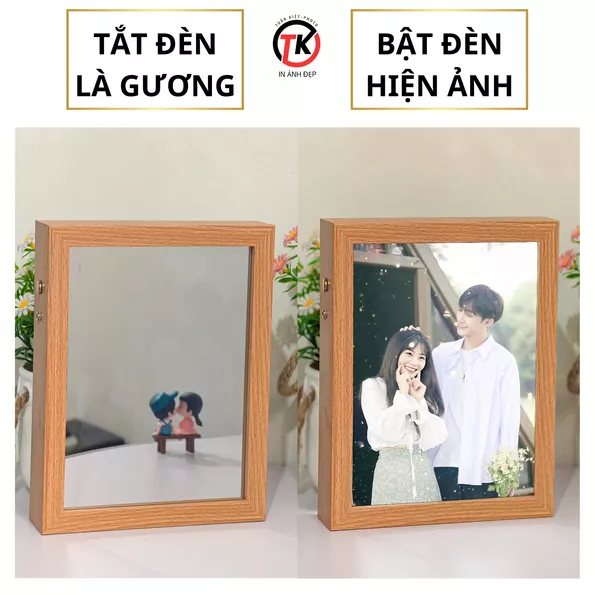 Product image - Khung Gương Phát Sáng Hiện Ảnh Theo Yêu Cầu