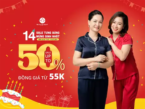 SALE TƯNG BỪNG, MỪNG SINH NHẬT - ĐẾN 50%++