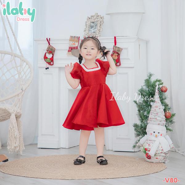 Váy cổ ngọc tay voan