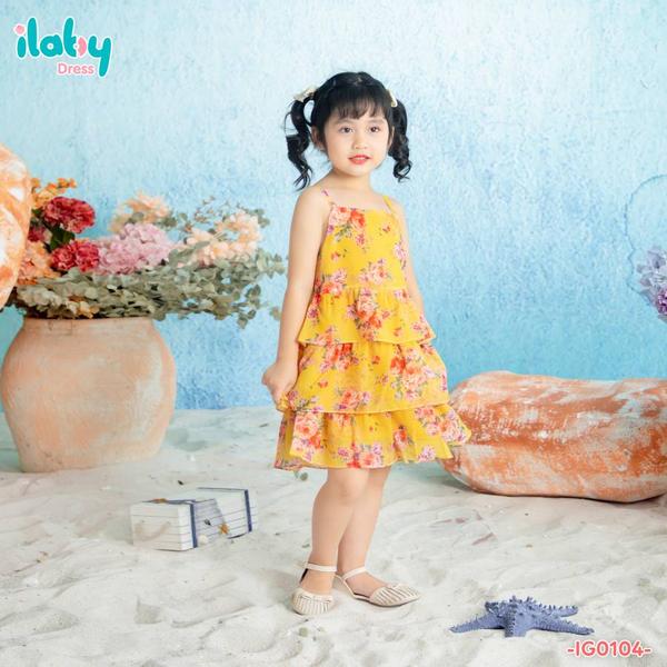 Váy tơ tằm 3 tầng