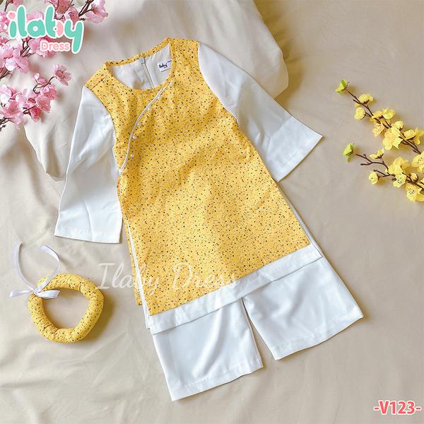 Bộ áo dài cúc ngọc