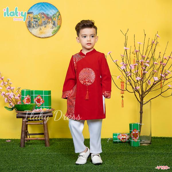 Áo dài bé trai cung đình