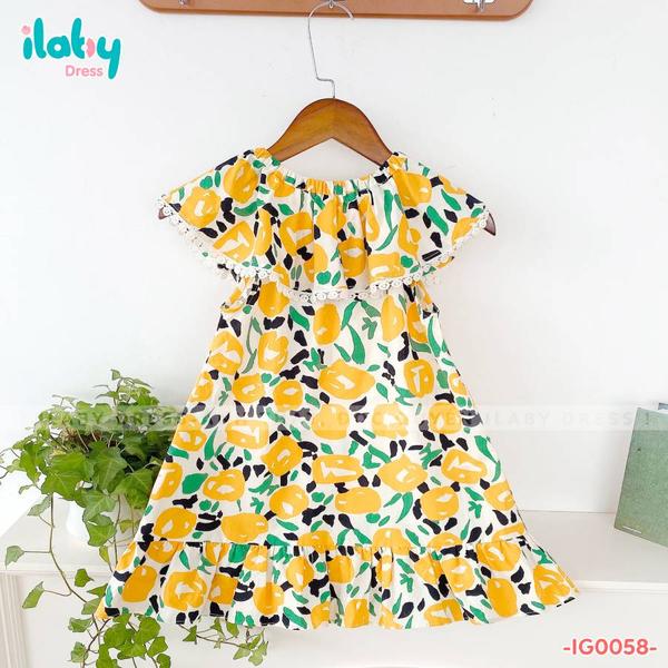 Váy đuôi cá bèo cổ viền ren