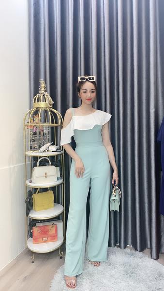 Jump lệch vai bèo trắng