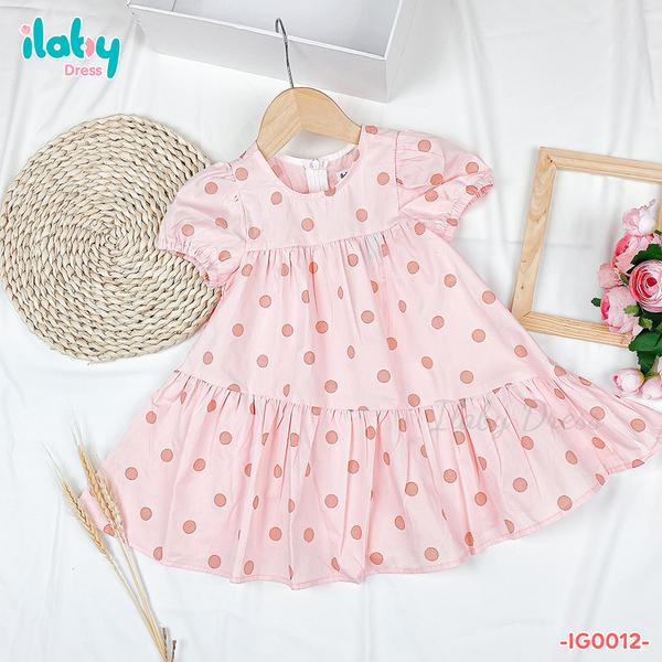 Váy suông chấm bi