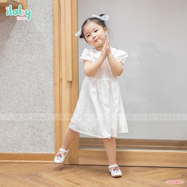 Váy cổ sen nhún chun