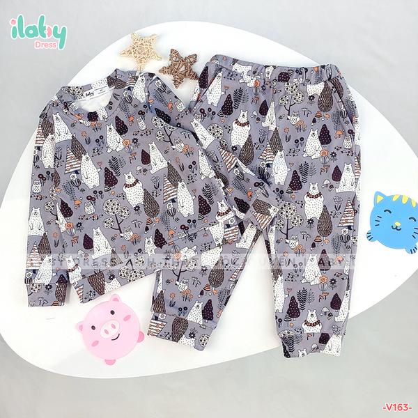 Bộ coton họa tiết