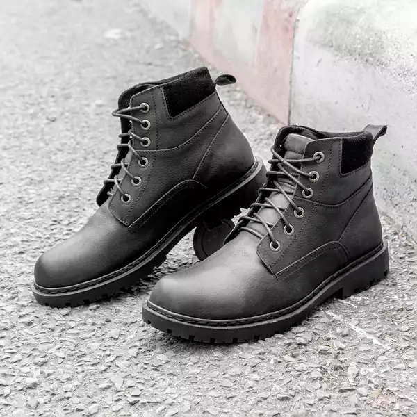 Giày cao cổ da thật CS625