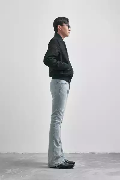 BLACK WOOL VARSITY JACKET