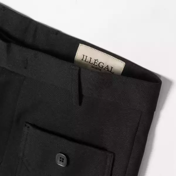 PATCH POCKET FLARED PANTS