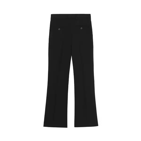 BASIC BLACK FLARED PANTS