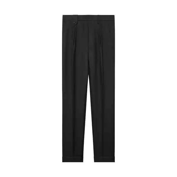 CUFF WIDE-LEG TROUSER