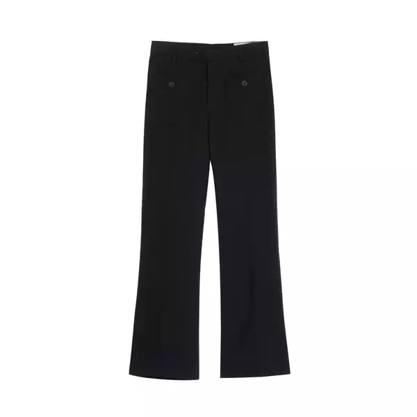 PATCH POCKET FLARED PANTS