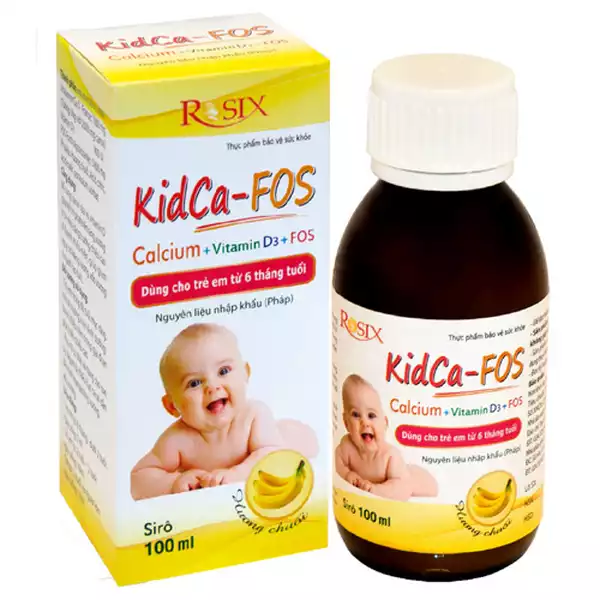 Kidca-FOS, bổ sung canxi sữa và vitamin E, hỗ trợ phát triển xương ở trẻ