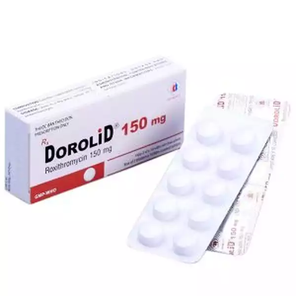 Dorolid 150mg, trị nhiễm trùng do các chủng vi khuẩn nhạy cảm gây ra