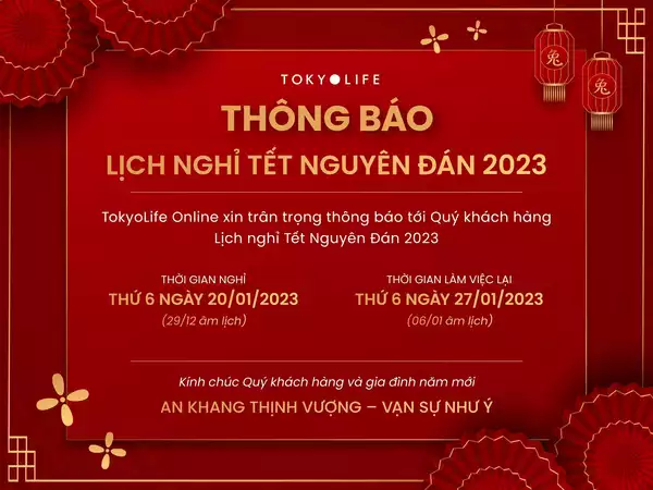 THÔNG BÁO LỊCH NGHỈ TẾT NGUYÊN ĐÁN 2023