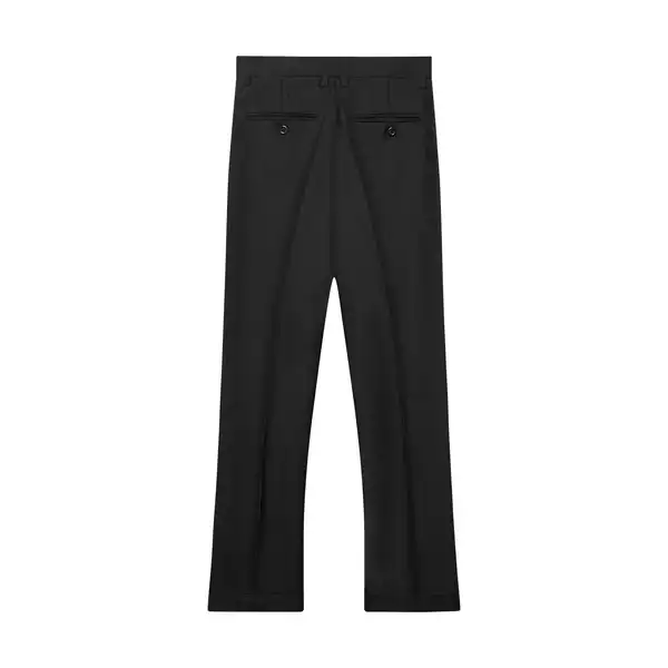 CUFF WIDE-LEG FLARED PANTS
