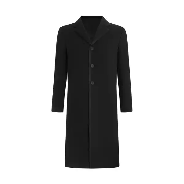 NOTCHED LAPEL SINGLE BREASTED COAT