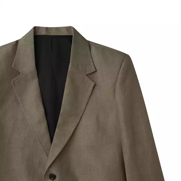 HURRINGBONE WOOL BLAZER